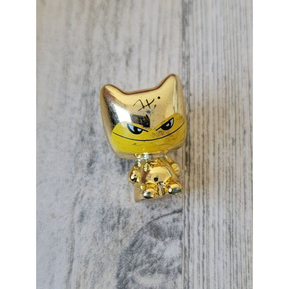 GoGo's mini gold cat toy figure Ninja‎ rare